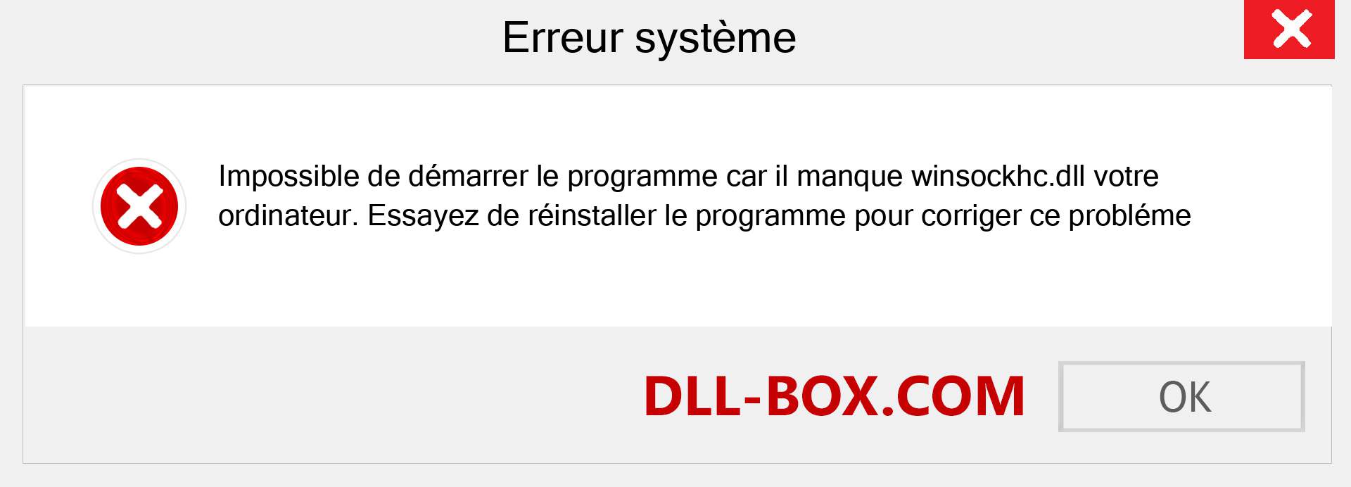 Le fichier winsockhc.dll est manquant ?. Télécharger pour Windows 7, 8, 10 - Correction de l'erreur manquante winsockhc dll sur Windows, photos, images